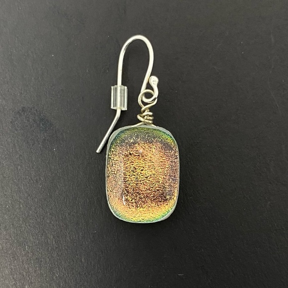 LALALAND DICHROIC IRIDESCENT GLASS EARRINGS - Picture 9 of 12